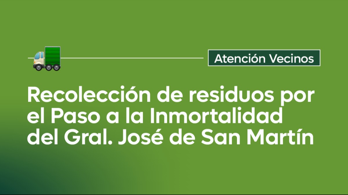 Recolección de residuos 17 de agosto